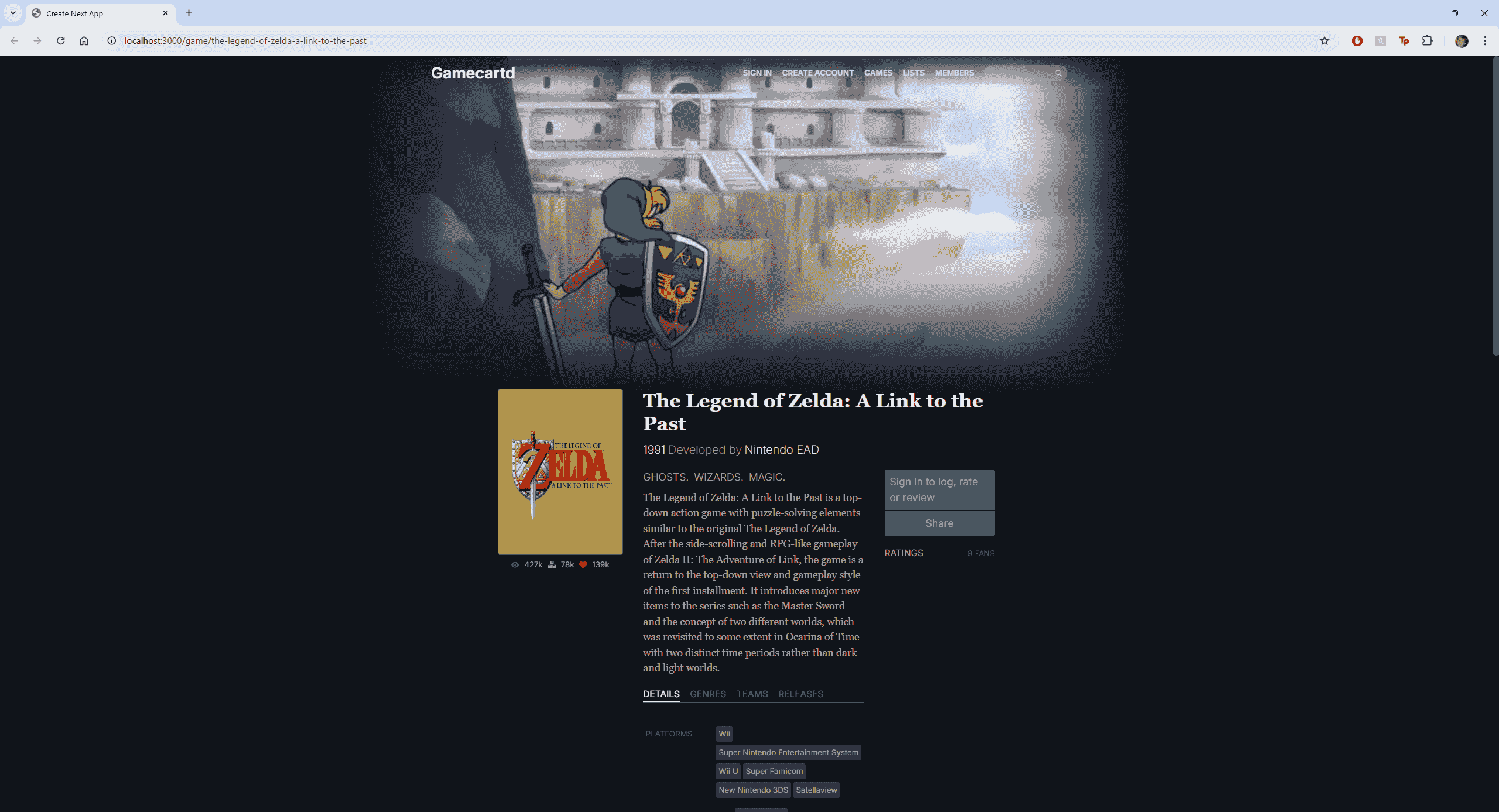 Example image for GameCartd